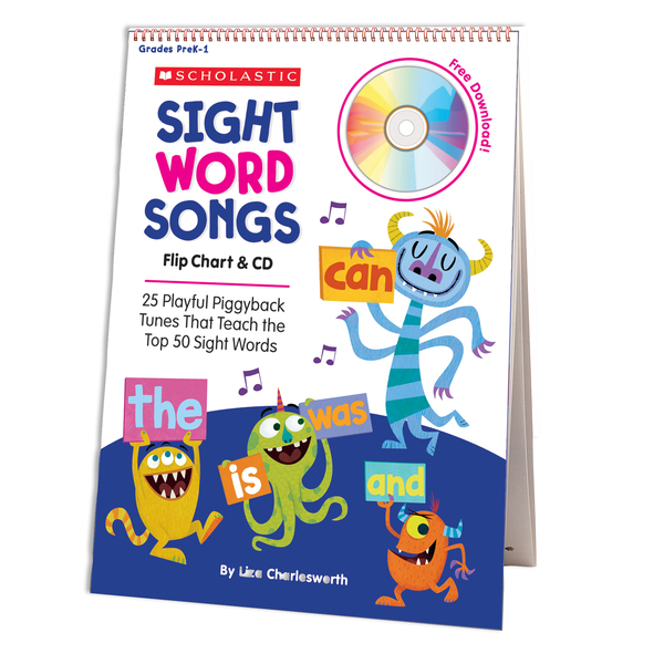 Scholastic Teaching Resources Scholastic Sight Word Songs Flip Chart And CD 811313